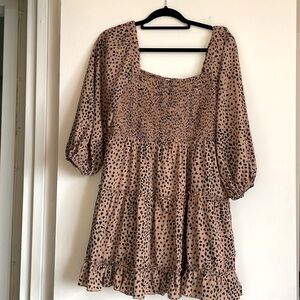 Leopard Print Mini Dress